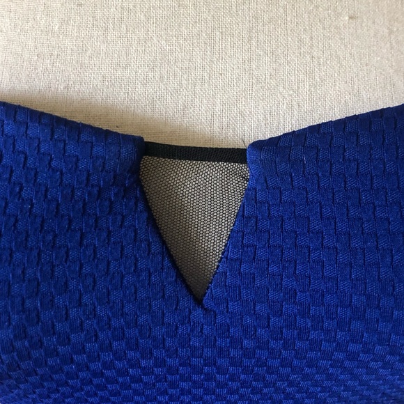 Charlotte Russe Royal Blue Mini Peplum Bodycon Dress Size Small - Picture 3 of 10